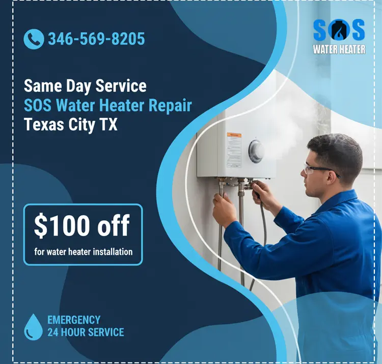 SOS Water Heater Texas City offer